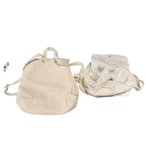 Elegant Cream Backpack set of 2 nice fabric Abercrombie like new